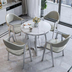 Modern Round Dining Table Set with 4 Chairs