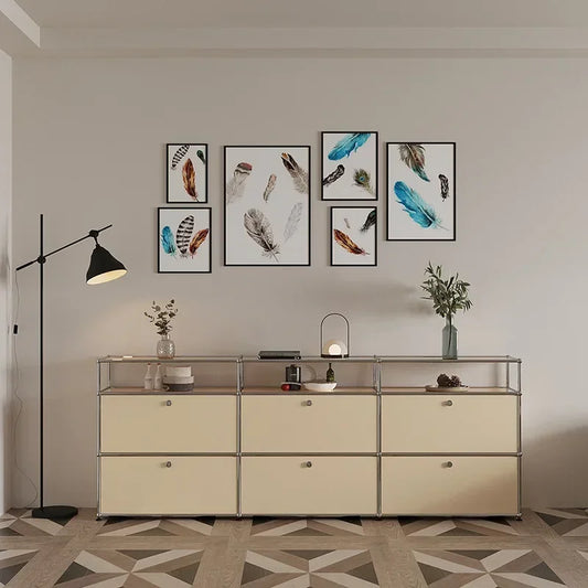 Module Combination Sideboards Cabinet Drawer Living Room Cabinets Side Chest of Drawers Hallway Storage TV Stand Bedroom Cabinet