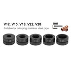Kinds of Hydraulic Pipe Crimping Moulds TH, U Pipe Dies for Pex Fittings and V, M, VAU, VUS Pipe Dies for Copper Fittings