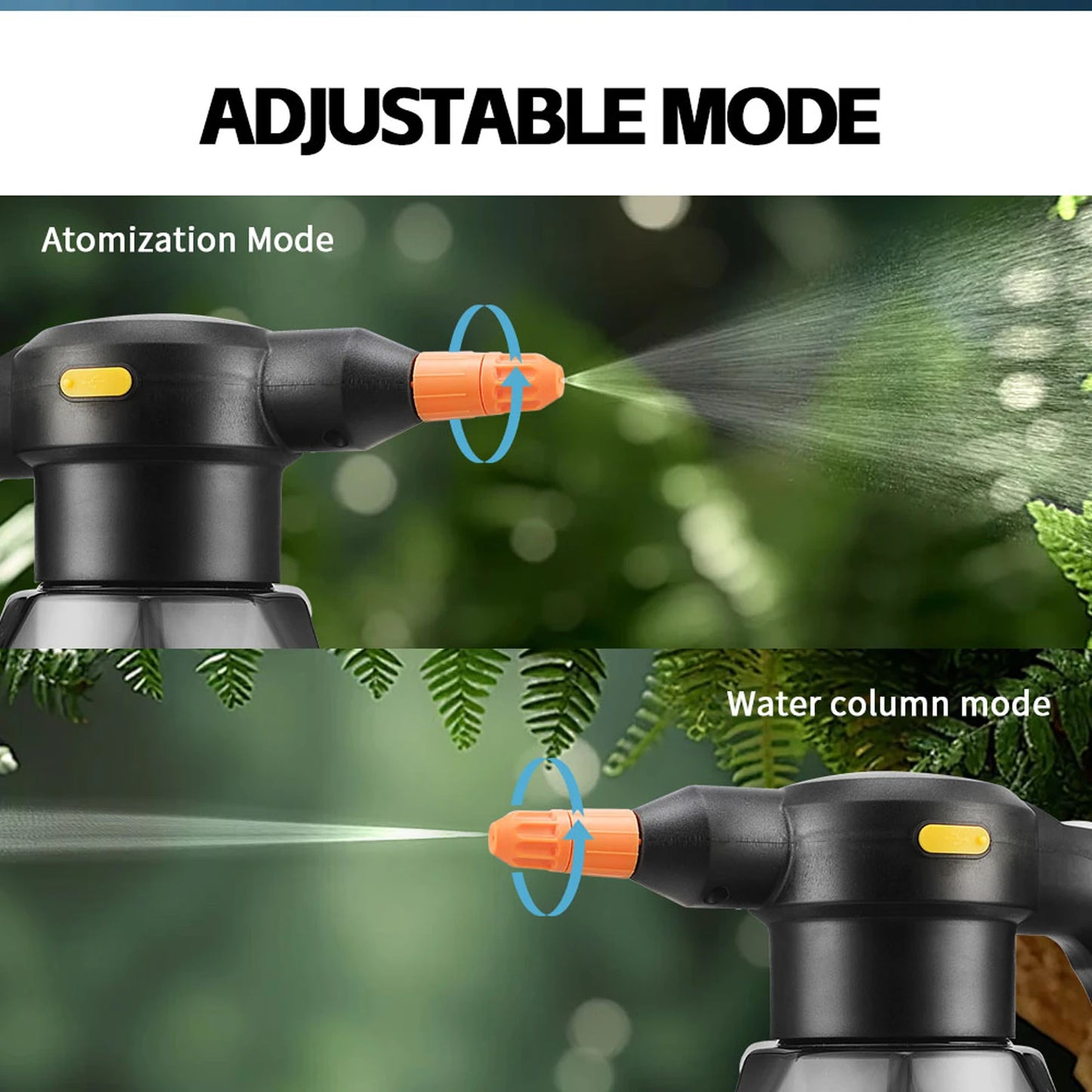 2L Rechargeable Handheld Sprinkler Electric Sprayer Watering Can Atomizing Watering Bottle Water Sprayer Garden Plants Sprayer