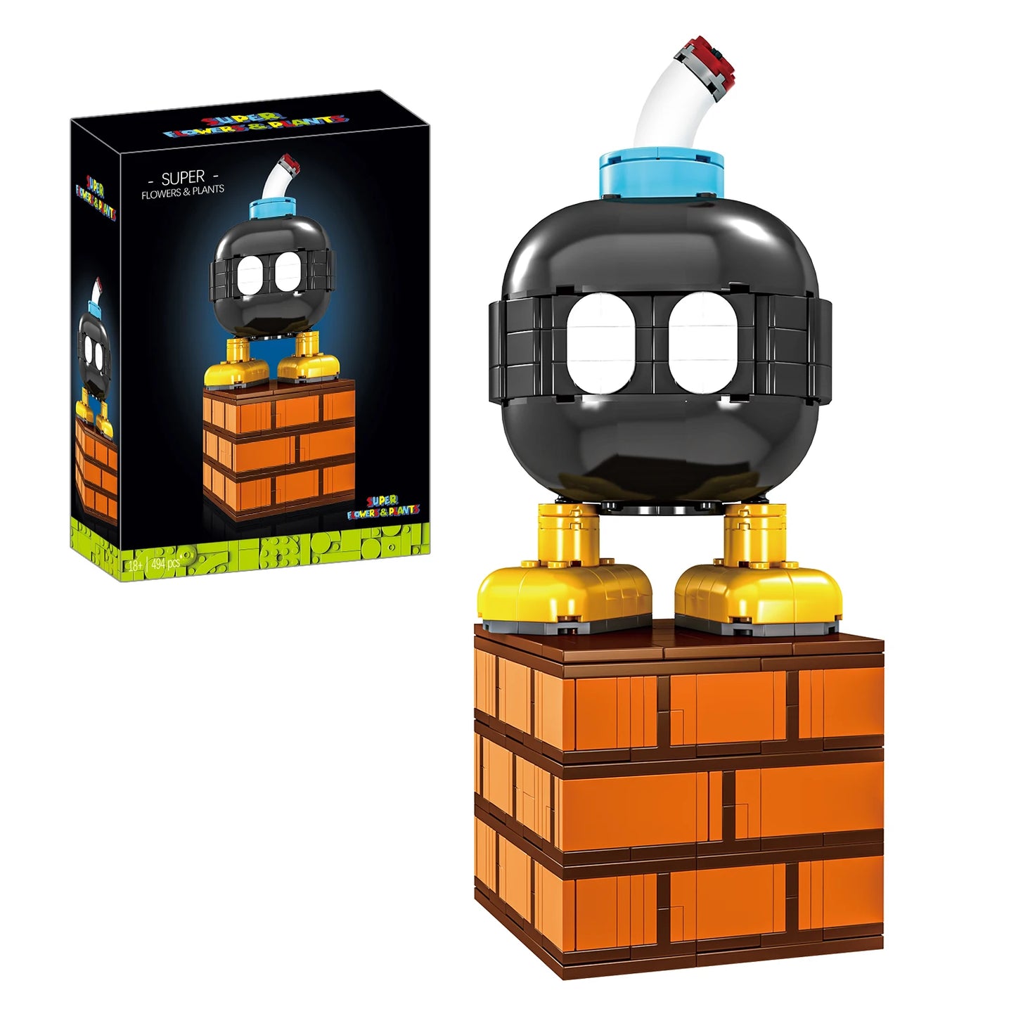 MOC Chomper Plant Flame Flower Building Blocks Set - STEM Creative Toy for Kids & Adults | AlluCanFind