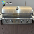 Outdoor Island Kitchens Modular Outdoor Kitchen Units 304 Stainless Steel Outdoor Mobile Kitchen