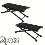 Folding Foot Rest 4-Height Adjustable Pedal Footrest Stand for Beauty Salons Home Pedicures Toe Nail Tool and Guitar Pedal Stool