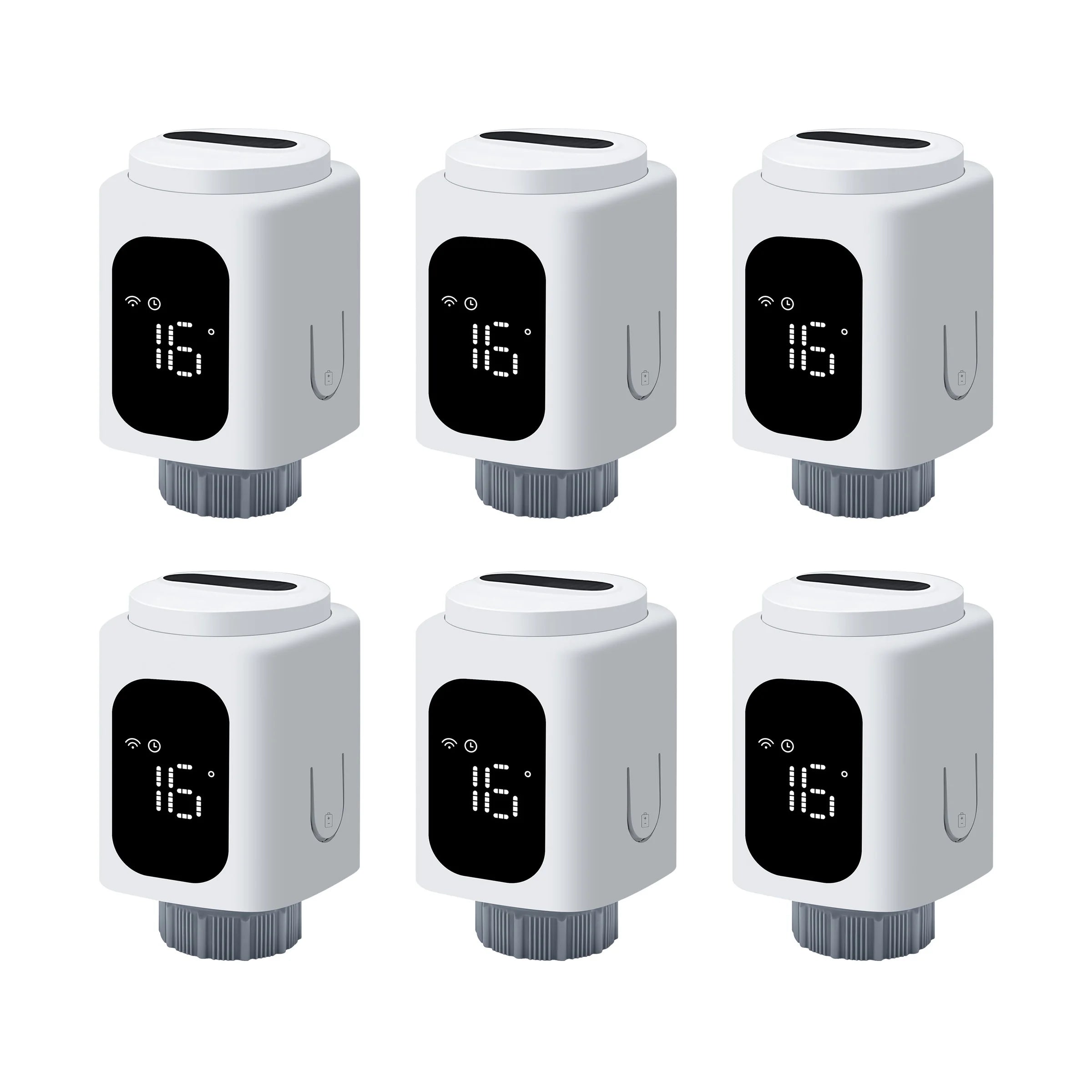 GIRIER Tuya Smart Radiator Thermostat WiFi Thermostatic Radiator Valve Programmable Temperature Controller Supports Geo Fenching
