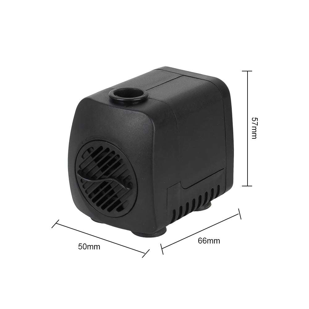 Garden Aquarium Fountain EU Plug with 12 LED Light Water Pump Waterproof Ultra-quiet with Power Cord 15 W