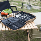 Outdoor Camping Kitchenware 8-Piece Set Comes with A Full Set of Thickened Cookware Storage Kit Cutlery Camping Supplies Tools