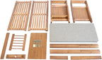 2Tier Shoe Rack Bench 31 Inch Entryway Bench with Storage Basket and Side Drawer Cushion Removable for Living Room Entrance Hall