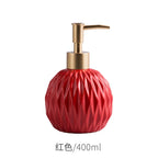 Ceramic Bathroom Reusable Soap Dispenser Lotion Bottles Liquid Pump Bottle Lotion Dispenser Soap Dispenser Bathroom Decoration