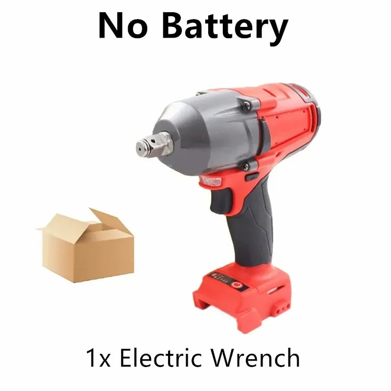 1300NM Cordless Electric Wrench for Milwaukee 18V Battery Large Torque Brushless Impact Wrench Car Truck Repair Power Tools
