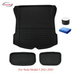 For Tesla Model Y 2017-2024 and Model 3 2021-2025 Highland All Weather Floor Mats Trunk Liners Full Protection Car Accessories