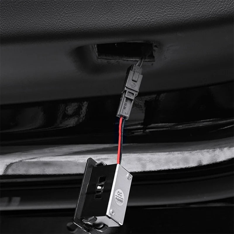 HD Glass Lens Car Door Light Laser Decor Projection Lamp Never Fade For Tesla Model 3 X S Y Car Accessories