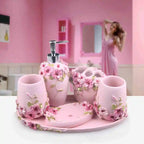Resin Bathroom Set, Multi Models, Optional, Set of 5 Pieces, Toiletries Kit, Bathroom Accessories