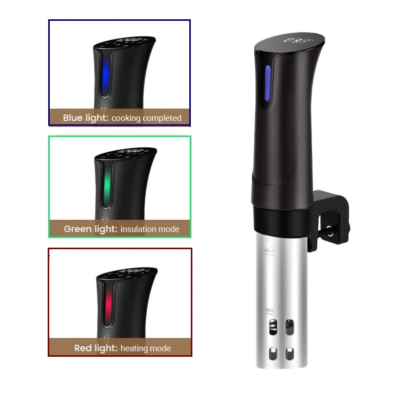 Home Appliance Sous Vide Cooker 1100W WiFi Smart Kitchen LCD Touch Sous Vide Machine Durable Immersion Circulator Precise Cooker