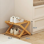 Multi Layer 5/6/7/8/9 Layer Simple Breathable Shoe Shelf Multifunctional Foldable Shoes Shelf Cabinet Simple Bamboo  Saves Space