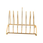 Small Kitchen Iron Storage Rack European Style Installation-free Dish Plate Holder Iron Art Metal Drainin Rack Rack Accessories