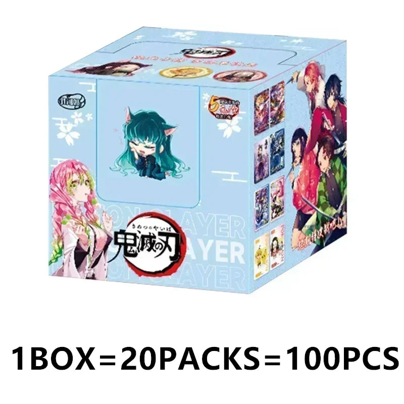 Douqu Original Demon Slayer English Version Trading Card Full Series Anime Collection Card Board Game Children's Toys Gift
