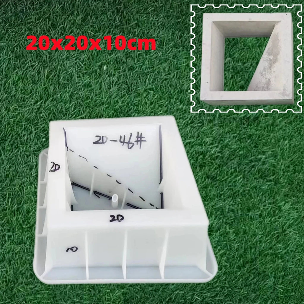 Cement Brick Mold Plastic Decorative Wall Window Mould Antique Garden Building Ornament Concrete Hollow Cement Brick Molding 1Pc