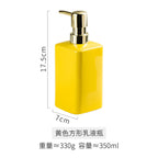 Enamel Hand Soap Shower Gel Dispensing Bottle Household Ceramic Soap Dispenser Gold Press Lotion Bottle Bathroom Accessories New