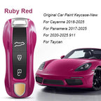 Key Case For Porsche Panamera Spyder Carrera Macan Boxster Cayman Cayenne 911 970 981 991 Smart Remote Key Case Fob Covers Bag