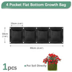 Wall Hanging Pockets Planting Bags Flower Pot Home Garden Grow Bag Garden Planter Vertical Suculentas Plant Pot Home Decor