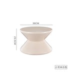 K-star Nordic Style Shoe Changing Stool Home Art Small Bench Simple Children Plastic Low Stool Creative Round Stool Hot 2024