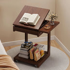 Minimalist Mobile Bedside Table Multifunctional Sofa Side Table with Storage for Balcony Tables Home Living Room Furniture