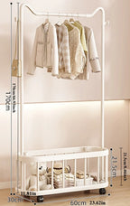 Household Clothes Hanger Floor-standing Bedroom Simple Clothes Hanger Clothes Rack Popular Coat Rack Clothes Hanger Storage