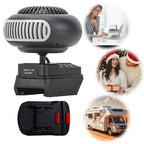 170W Portable Small Space Heater Battery Powered Desktop Heating Fan 2