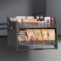 Hydraulic Soft Closing Aluminum Alloy Kitchen Cabinets Big Push Down Modern Kitchen Vegetable Storage Basket Drawers for Kitchen