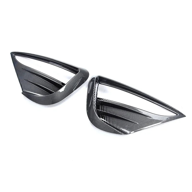 For Tesla Model Y Fog Lamp Spoiler Blade Trim Protective Cover Wolf Tooth Wind Blades ABS Car Decoration Stickers Accessories