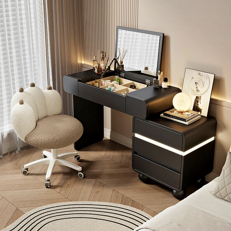 Vintage Trendy Vanity Dresser Modern Nordic Italian Unique Makeup Table Minimalist Elegant Aesthetic Vestidores Hotel Furniture