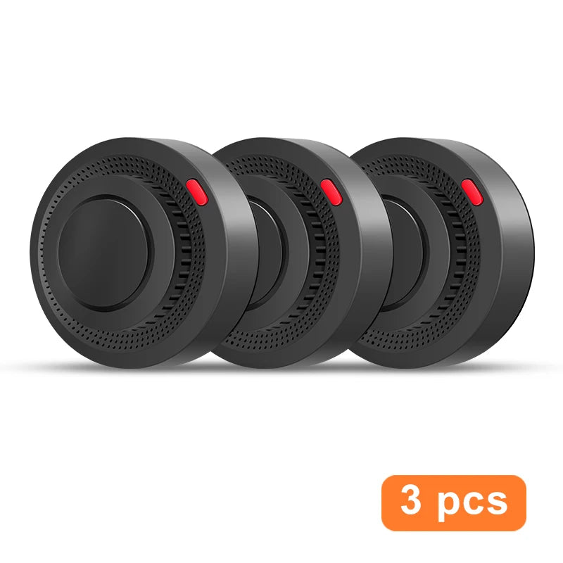 Tuya Smart WiFi Smoke Detector Smart Home 85dB Real-time Monitoring Remote Alarm Notification App Control Works With Alexa