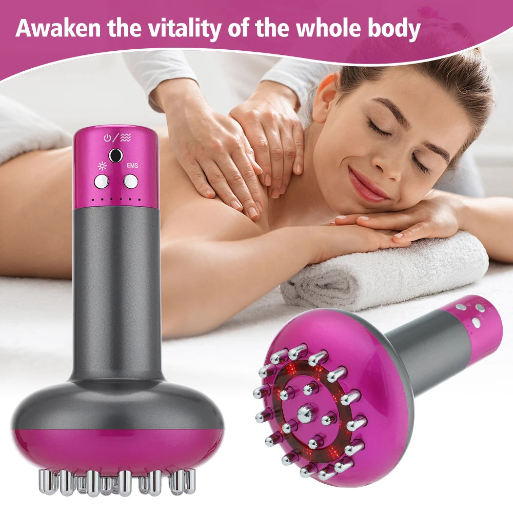 Electric Meridian Massager - Vibrate Gua Sha & Microcurrent Hot Compress for Lymphatic Drainage & Fat Burner | AlluCanFind