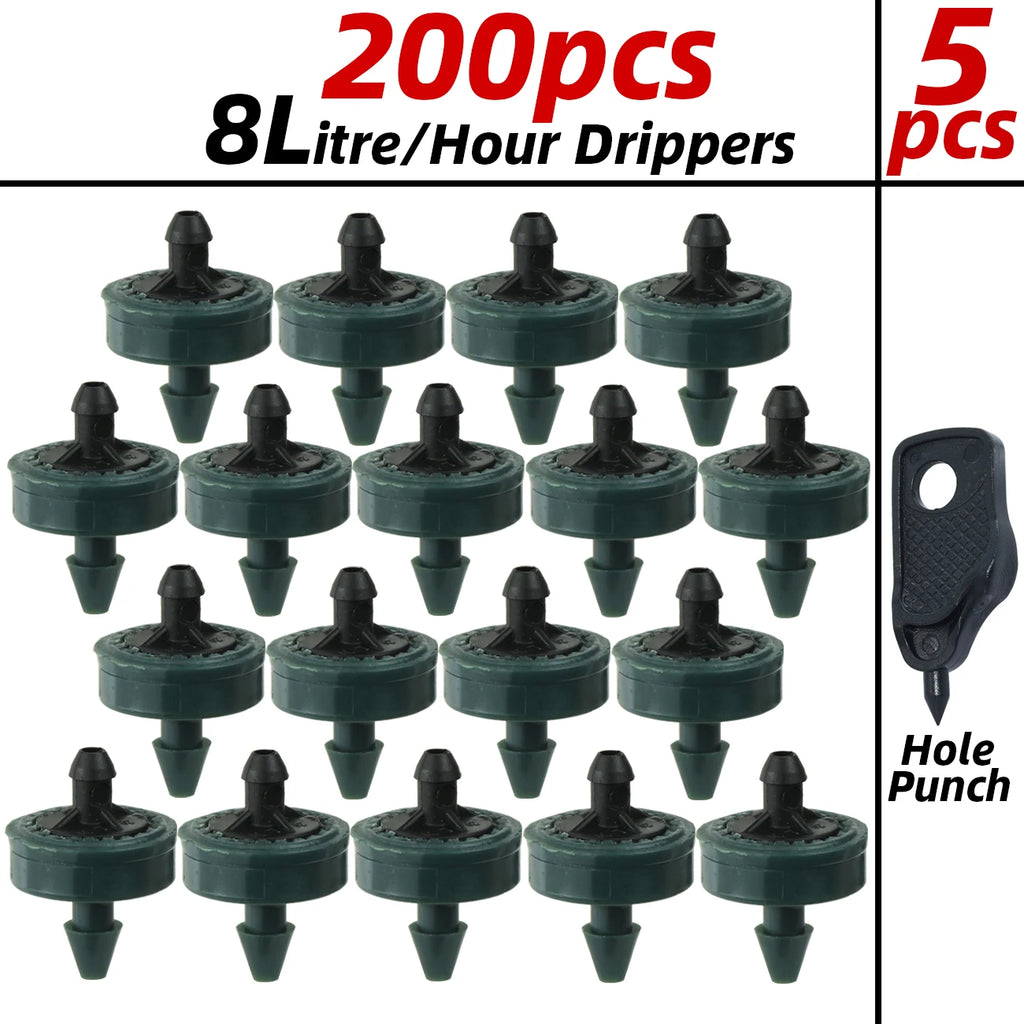 KESLA 20-200pcs 2L-8L Garden Automatic Dripper Irrigation Water Saving Steady Flow Emitter Dropper Greenhouse for Bonsai Plant