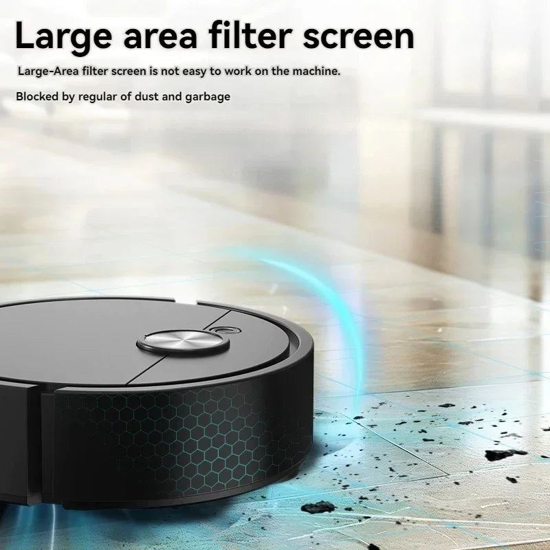 New 4000Pa 3 in 1 Smart Sweeping Robot Vacuum Cleaner Strong Suction Easy To Use For Hard Floors Pet Hair Carpets
