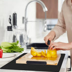 The Kitchen Countertop Is Equipped With Oversized Silicone Mats, Fabric Placemats, Clay Mats, and DIY Items.