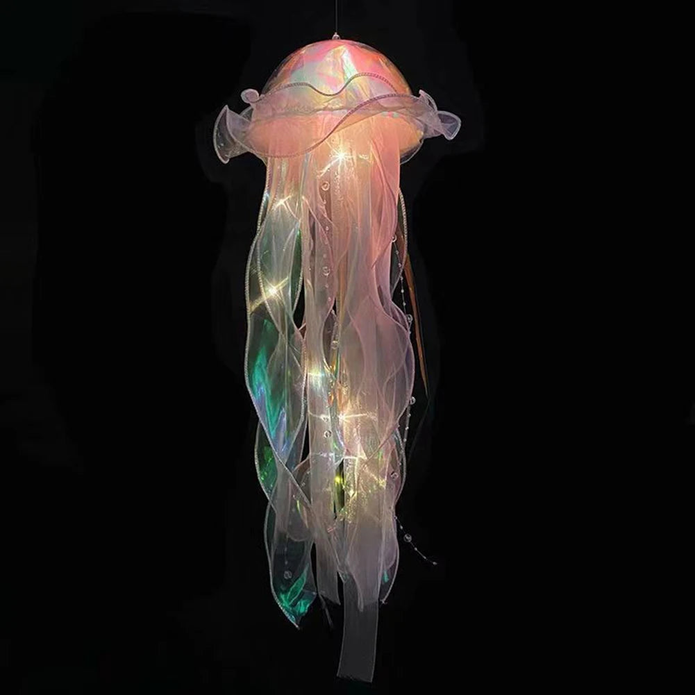 Beautiful Jellyfish Lamp Flower Girl Room Atmosphere Decoration Lamp Bedroom Colorful Nightlight Home Decoration