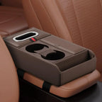 Car Armrest Box Heightening Pad Multifunctional Storage Box Water Cup Case Luxury Vehicle Storage Tissue Holder Organizer N3F6