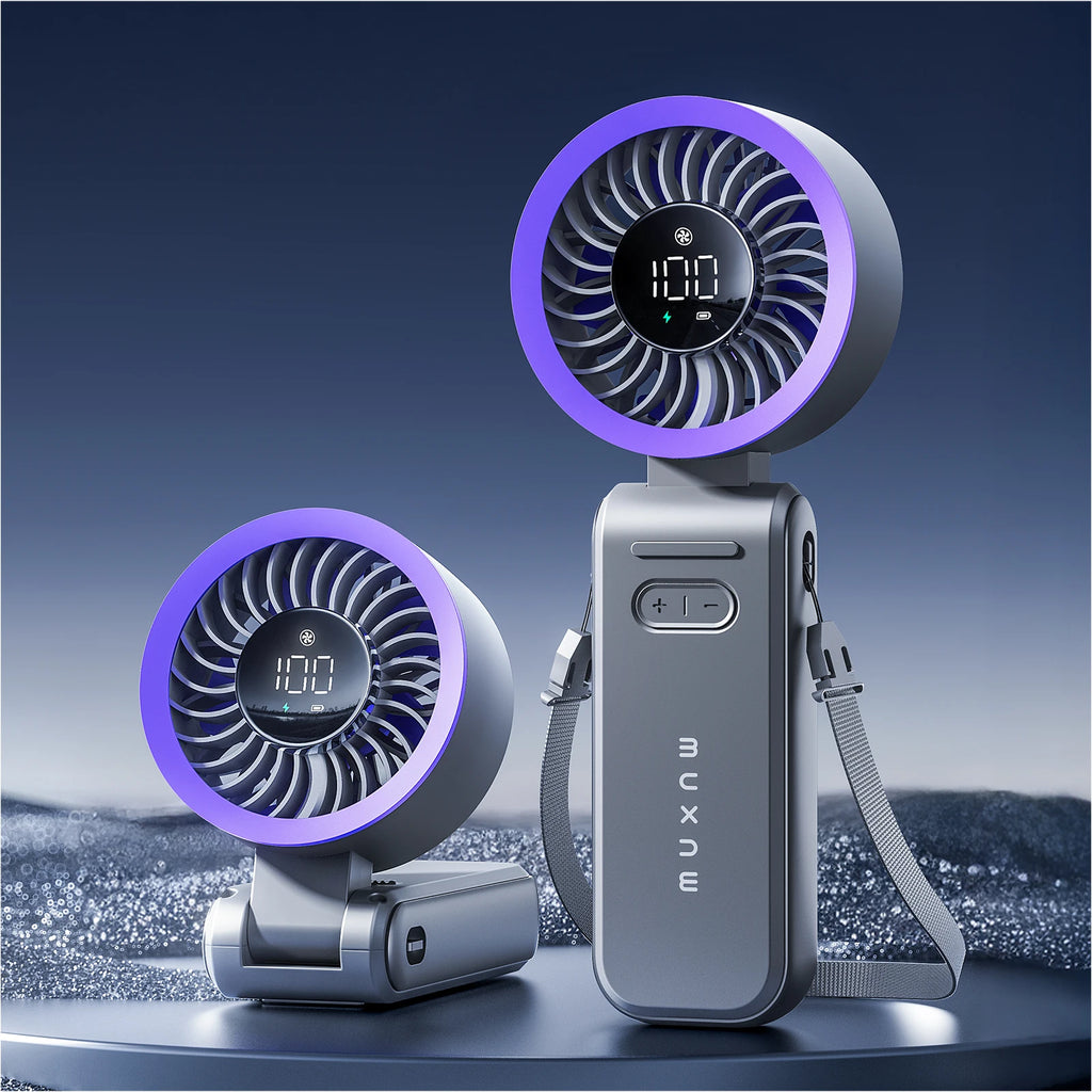 MUXNW 3 in 1 Portable Handheld Fan: Mini Personal Fan 3600mAh Recharge