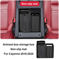 For Porsche Cayenne 2018 2019 2020 2021 2022 2023 2024 Car Center Console Storage Box Tray Armrest Organizer Case Accessories