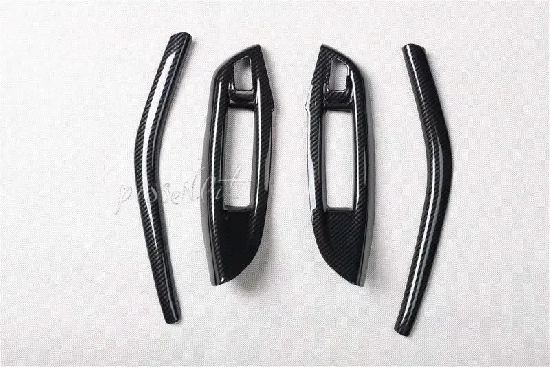 For Ford Focus 2012 2013 2014 Accessories Carbon Fiber Abs CarCenter Console Teering Wheel Window Lifter Door Hanel Trims Panel