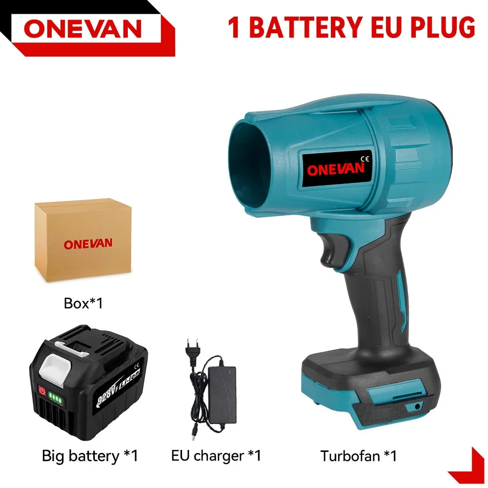 Brushless 200M/S Electric Brushless Turbo Blower 2000W Electric Air Blower Rechargeable Power Tool for Makita 18V Battery Pin