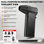 X6 Upgrade Violent Fan 400000RPM Powerful Air Blower Vacuum Dust Cleaner Type-C Charging Strong Winds Brushless Turbo Jet Blower