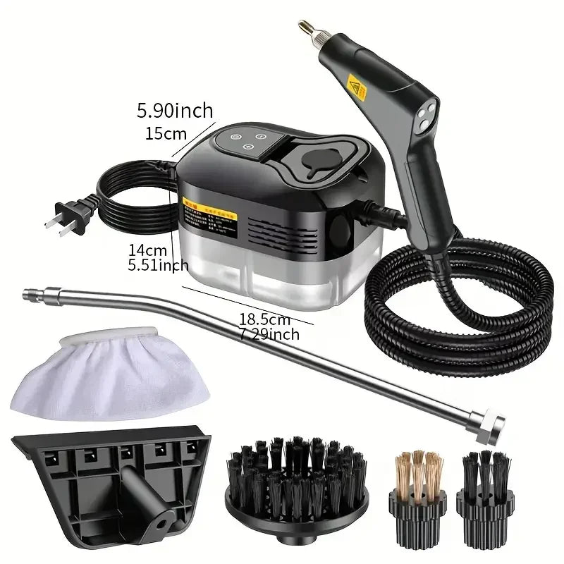 2500W Handheld Steam Cleaner High Temperature Pressurized Steam Cleaning Machine Set for Kitchen Furniture Bathroom Car SteamMop