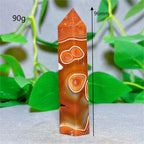 Carnelian Tower Crystal Natural Stone Quartz Home Decoration Minerals Reiki Craft Gifts Energy Healing Meditation Spiritual Love
