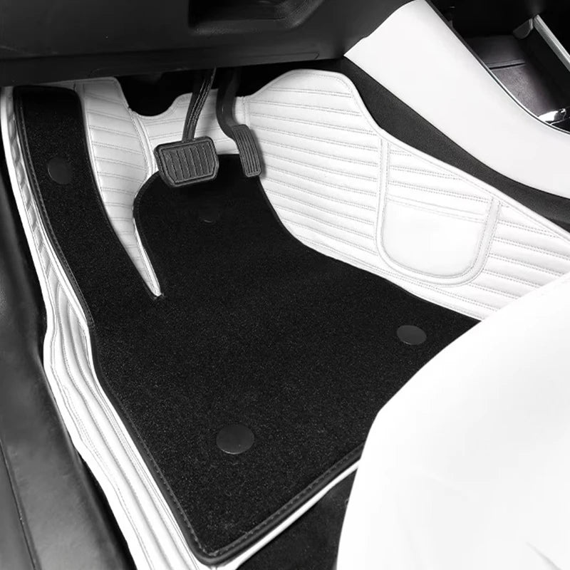 For Tesla New Model Y Juniper 2025 Custom Fit Car Accessories Floor Mat Interior ECO Material Leather Left Right Hand Drive