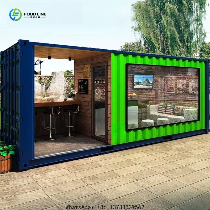 Customized Mobile Container Kitchen Restaurant Food Kiosk Container Frame Fast Food