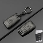 Leather Car Remote Key Case Full Cover Protection Shell for VW Volkswagen Magotan Magotan GTE Passat B6 B7 B8 CC Arteon Keychain