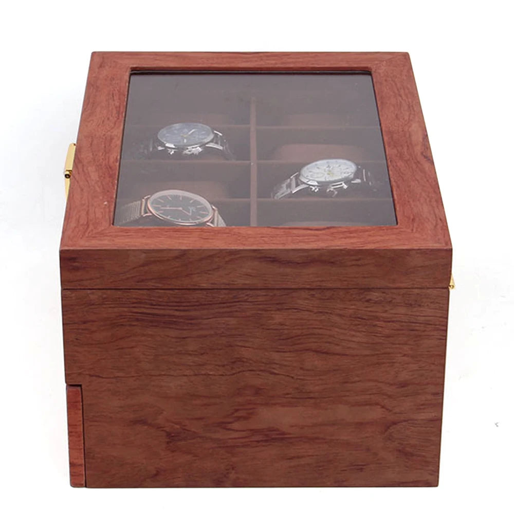 20 Slot Wooden Watches Display Box Case Jewelry Watch Storage Organizer