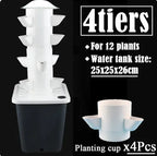 Hydroponic Growing System DIY Balcony Detachable Home Garden Greenhouse Vertical Tower Vegetable Planter